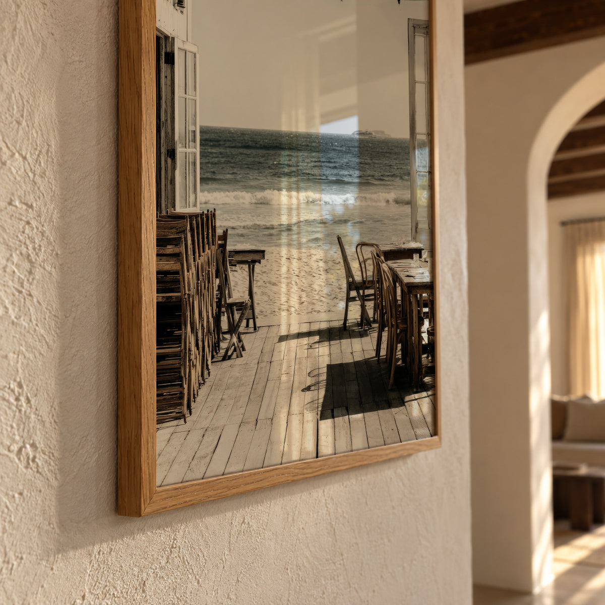 Open Terrace - Framed poster detail