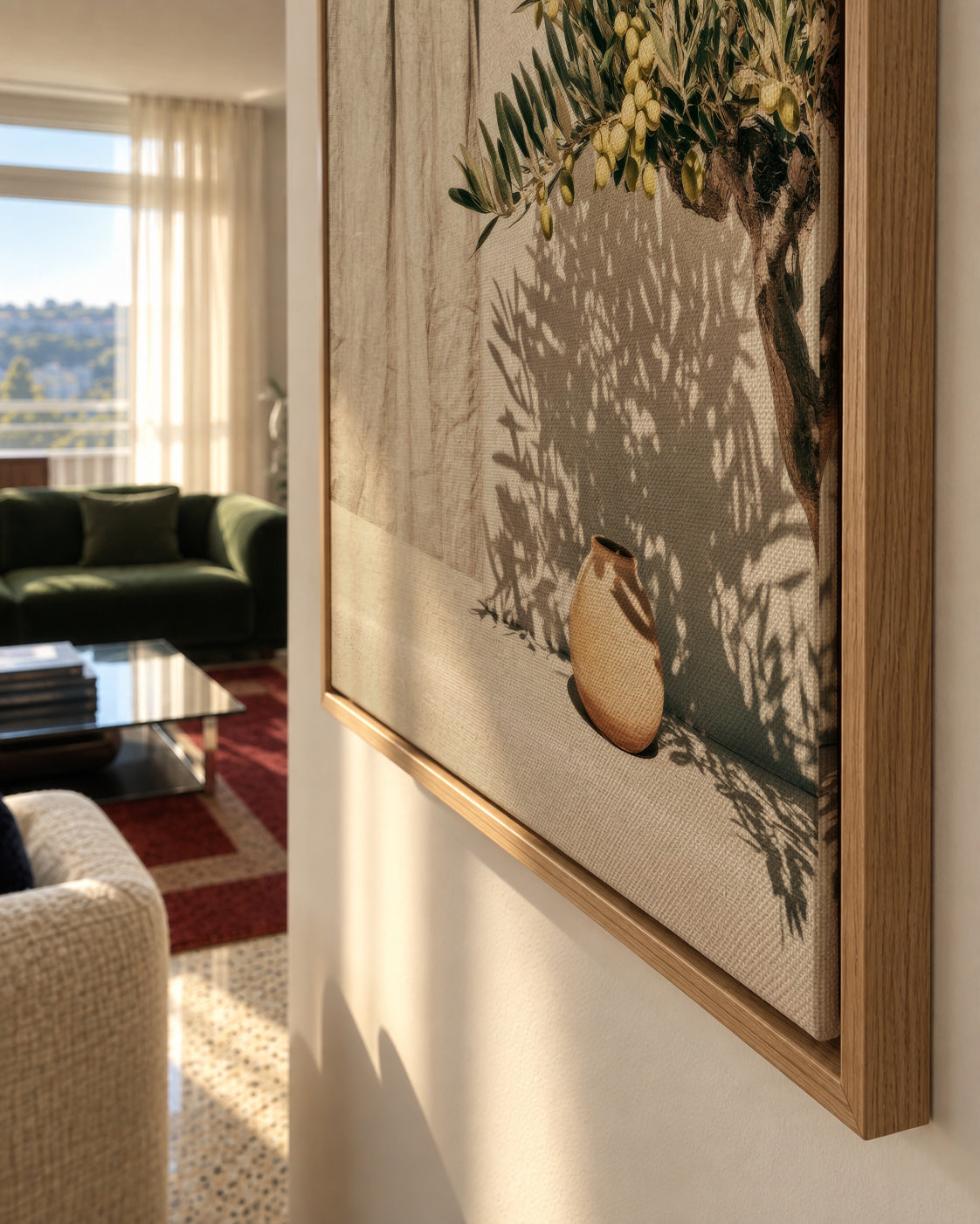 Mediterranean Light - Detalle del lienzo