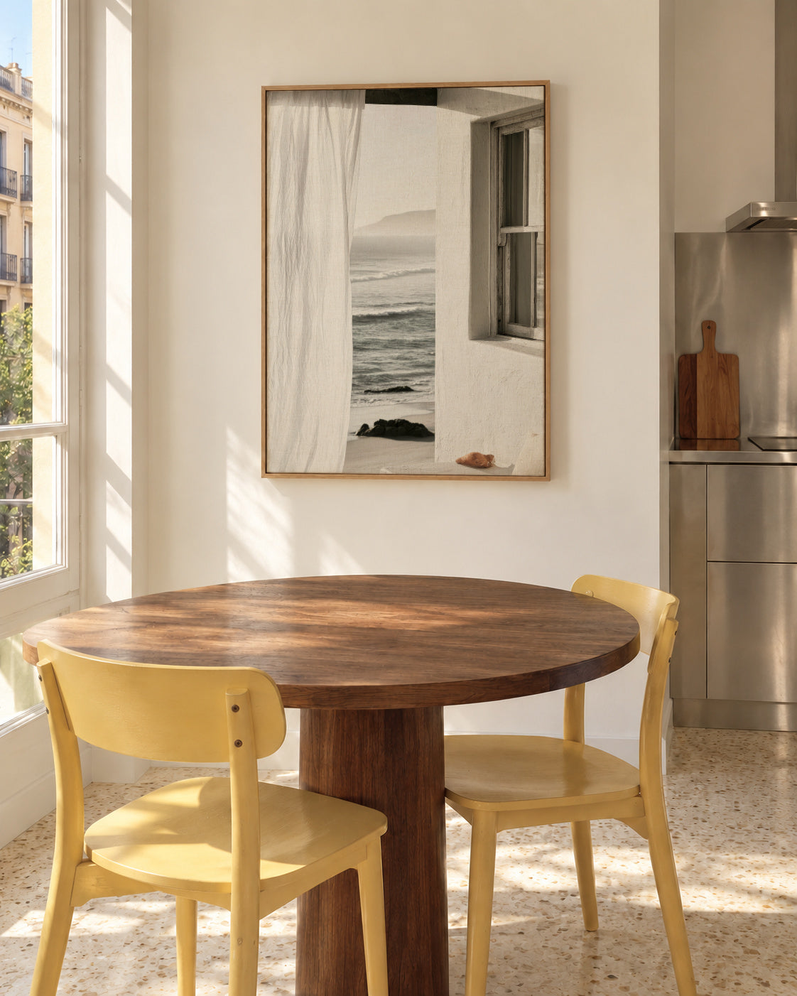 Sea Breeze - Framed canvas in an interior