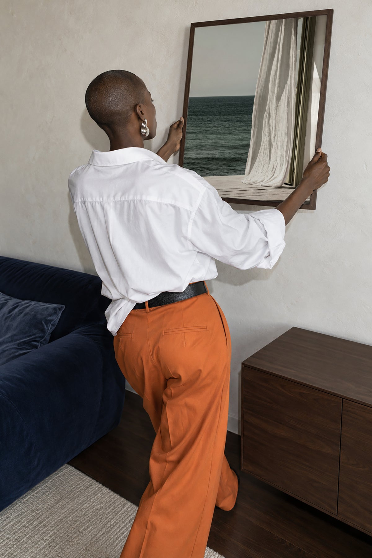 Quiet Curtains - Poster en ambiente