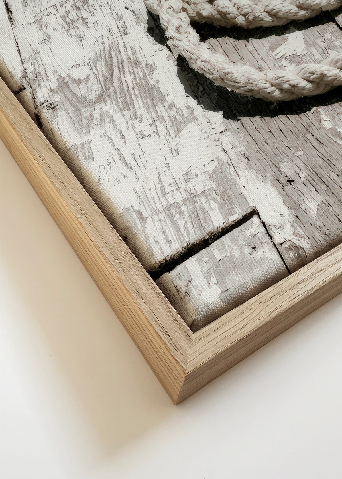Dockside Rope - Framed canvas detail