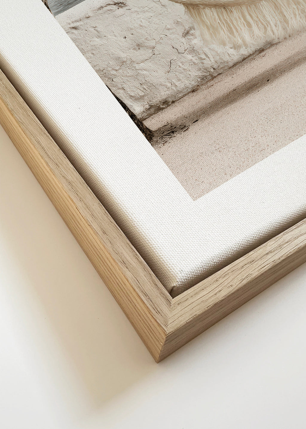 Palm Hammock - Framed canvas detail