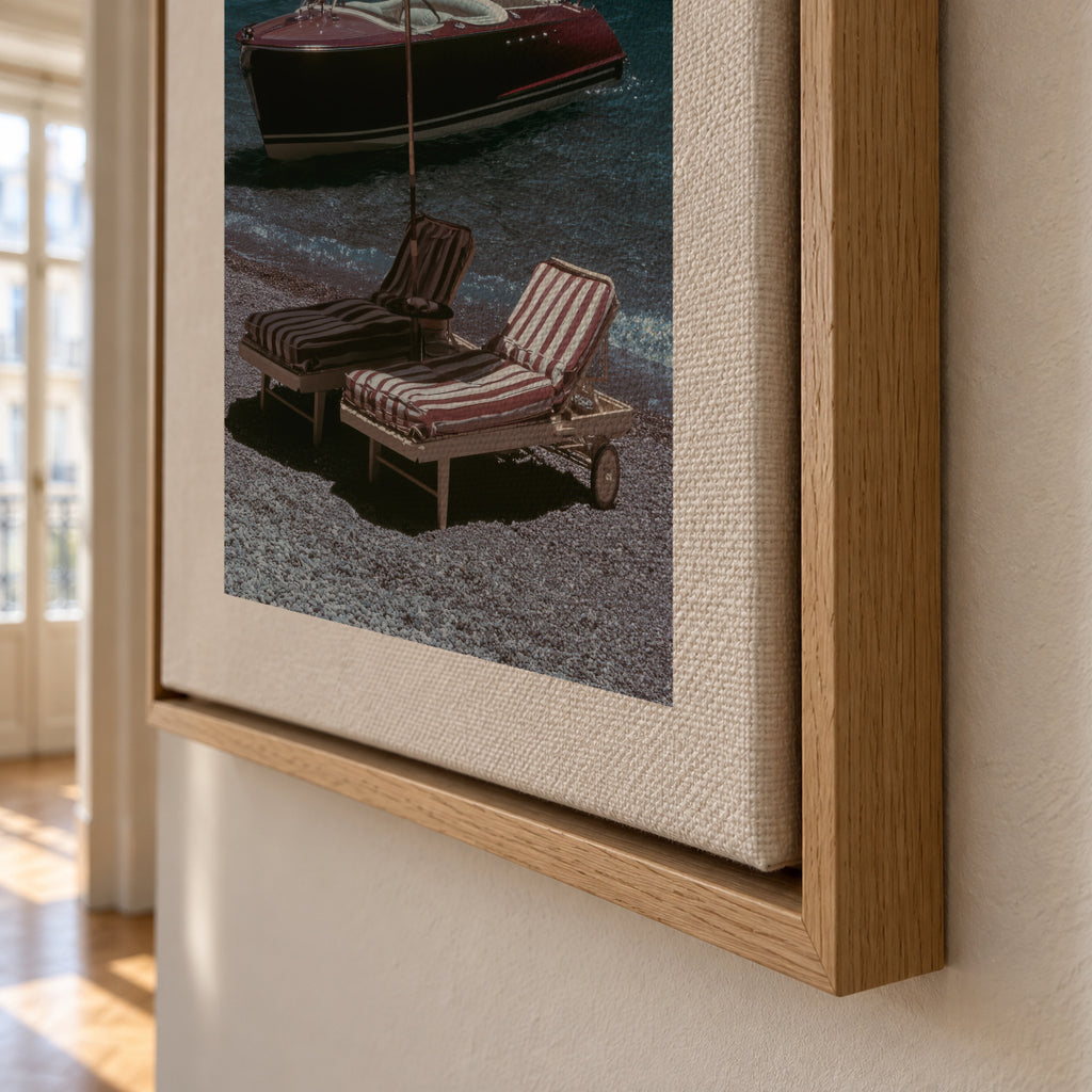 Lake Escape - Framed canvas detail