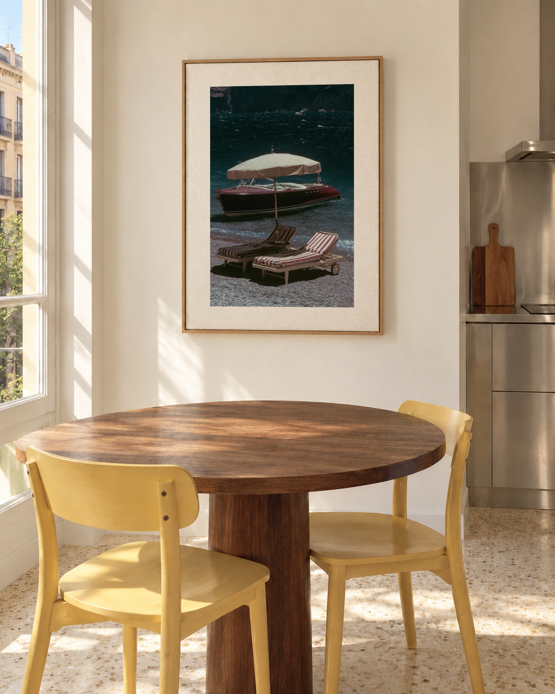 Lake Escape - Framed canvas in an interior