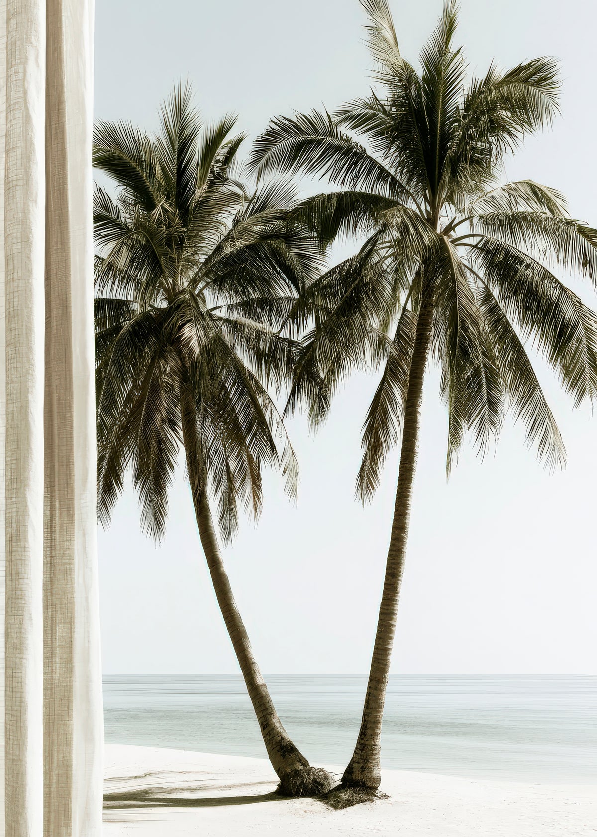 Twin Palms - Unframed art print