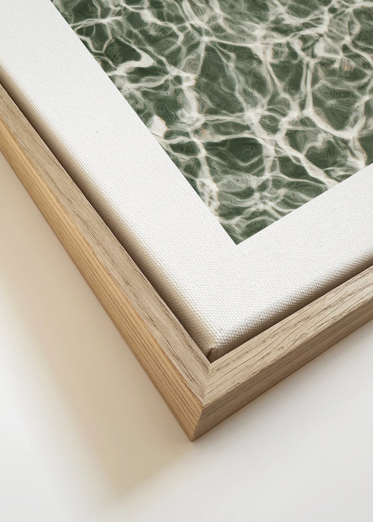 Poolside Citrus - Framed canvas detail