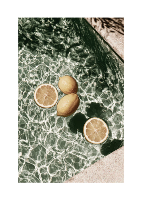 Poolside Citrus - Unframed art print