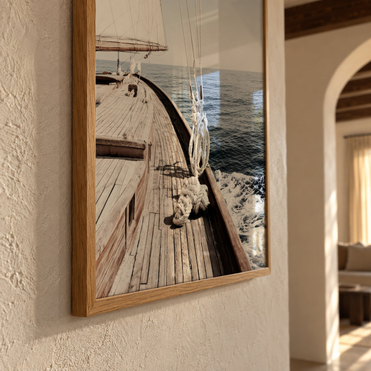 Sailing Morning - Framed poster detail