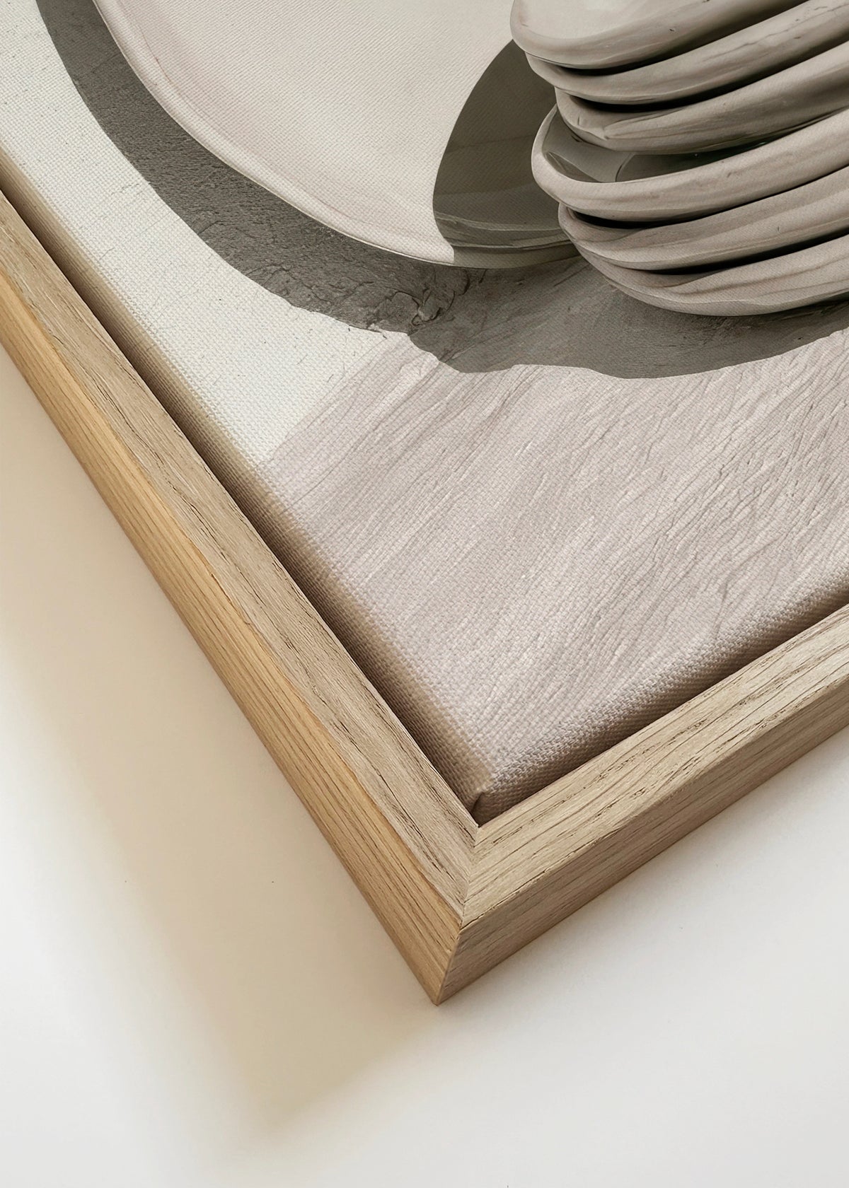 White Ceramics - Framed canvas detail