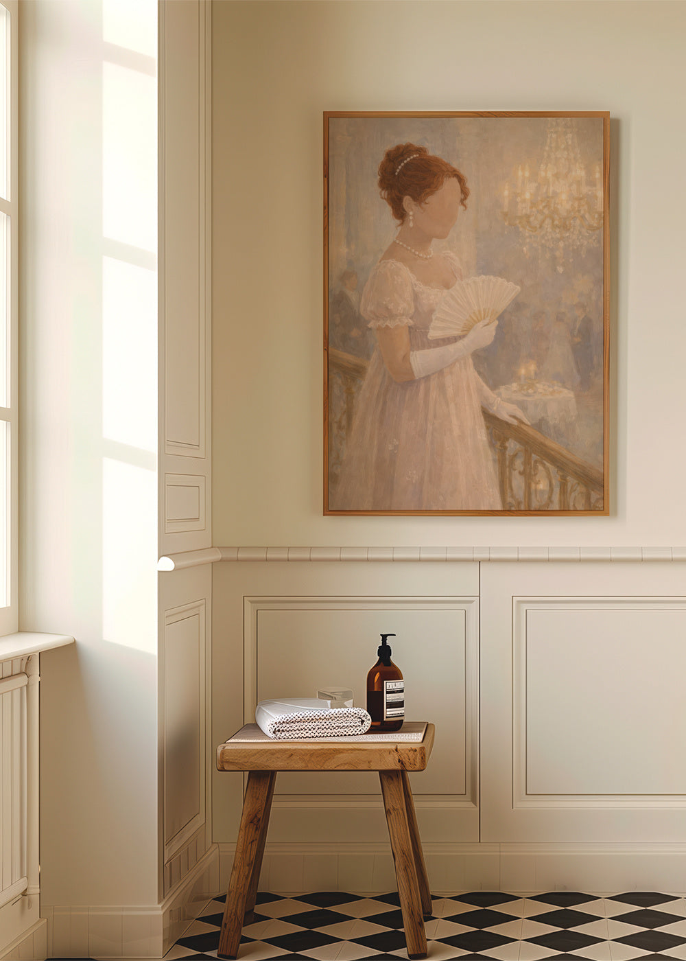 Ivory Ballroom - Framed poster in an interior