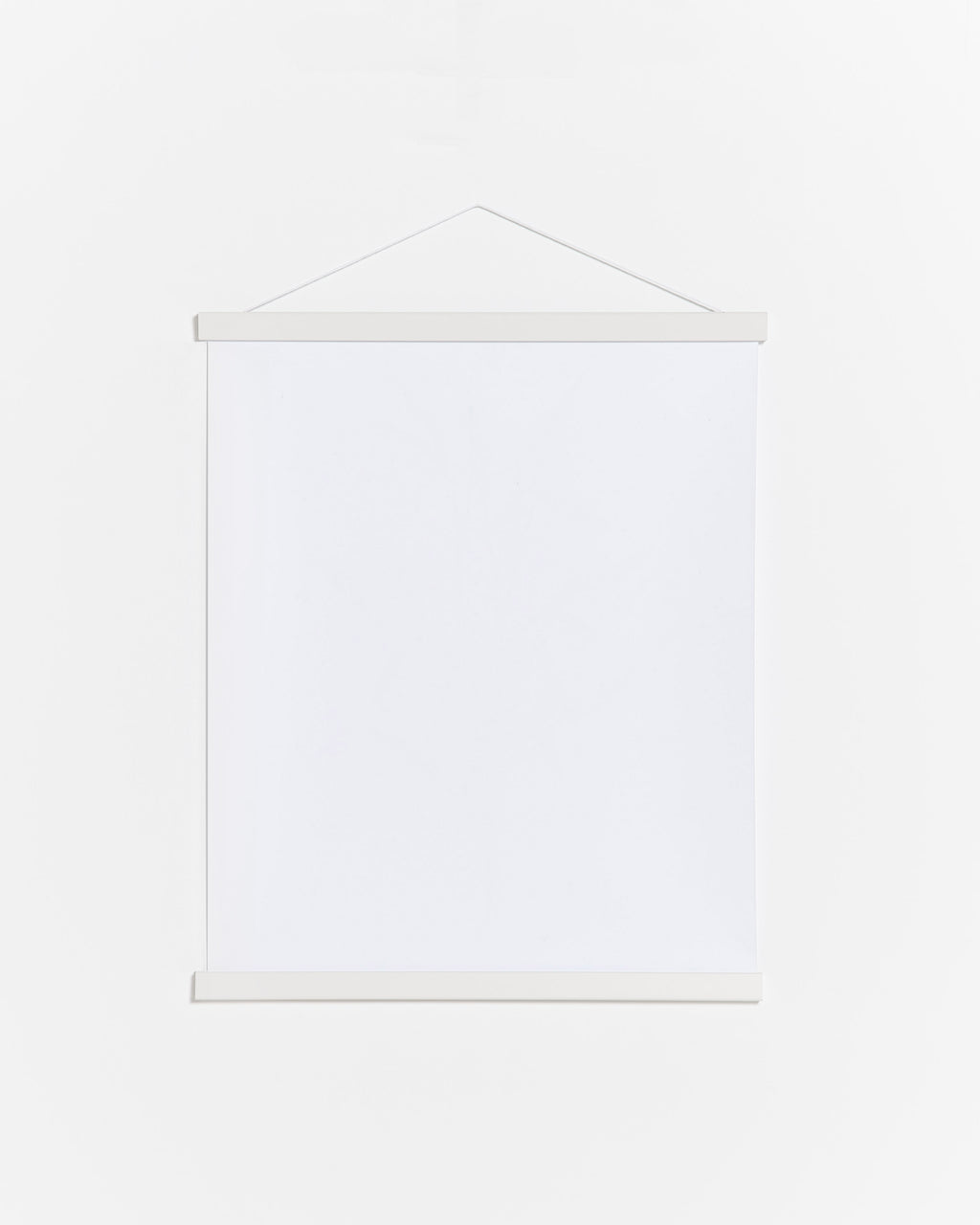 Colgador para póster de 60cm de madera y color blanco
