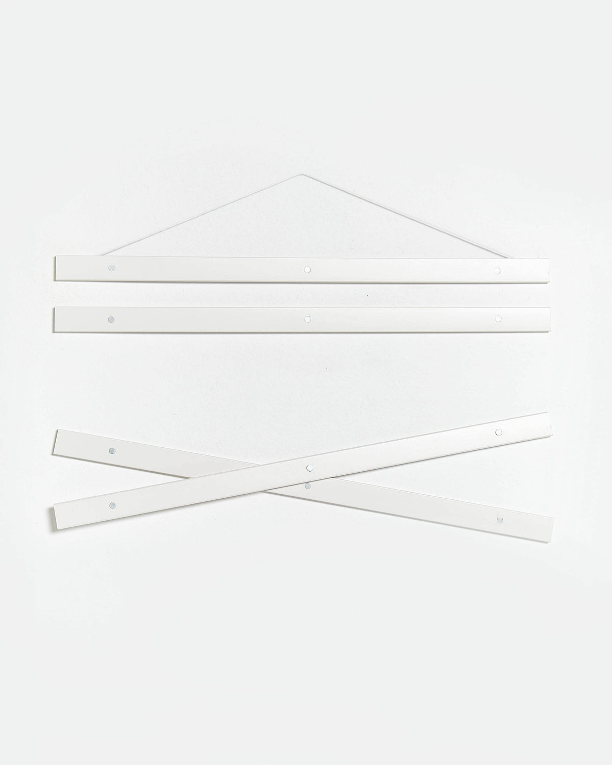 Colgador para póster de 70cm de madera y color blanco